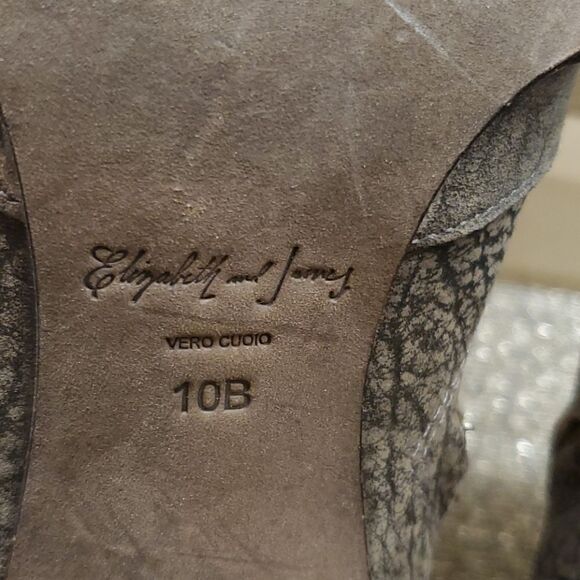 ELIZABETH AND JAMES Grey Booties - Size 10 - Picture 10 of 10
